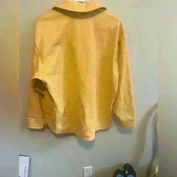 Madewell Brushed Herringbone Knit Shirt Jacket Size M - Picture 6 of 11